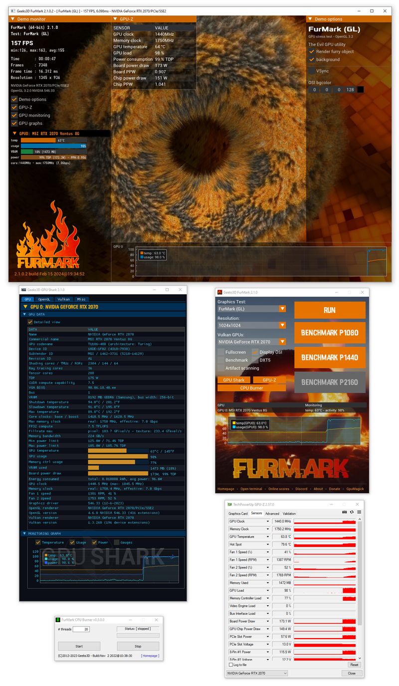 FurMark Stress Test Screenshot
